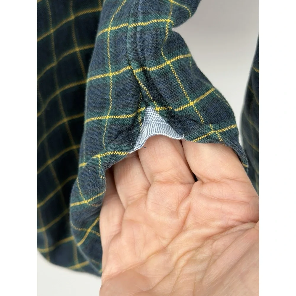 Polo Ralph Lauren Custom Fit Button Down Shirt‎ Mens XL Blue Yellow Long Sleeve